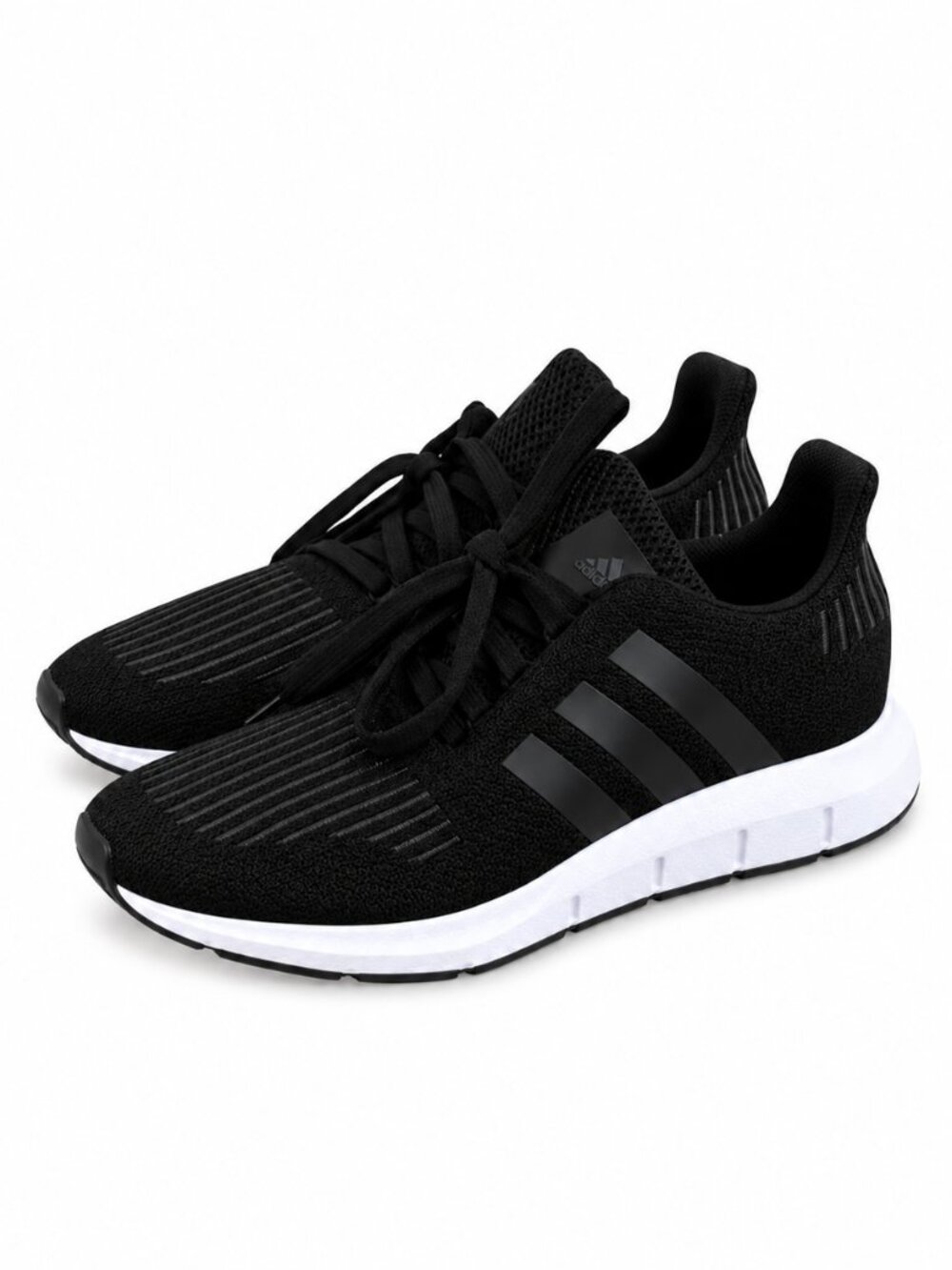 Adidas Swift Run J Black Sneakers Youth Size 4 NWT FZ4094